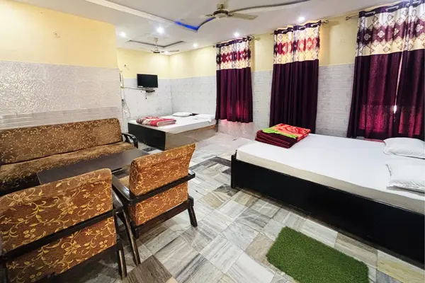 AC hall accommodation for group yatris at Kadva Patel Samaj Dwarka