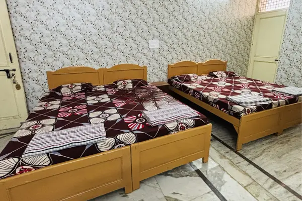 Non AC pilgrim room at Kadva Patel Samaj Dwarka Gujarat